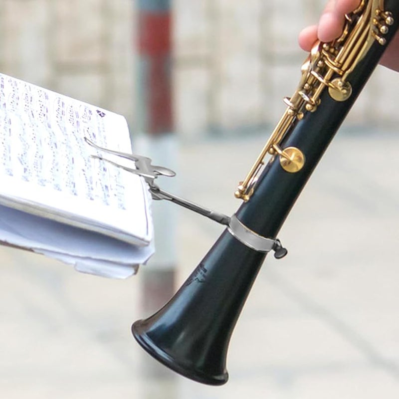 Metal Clarinet Lyre Clip 155mm Portable Music Sheet Holder For Marching Band - Image 4